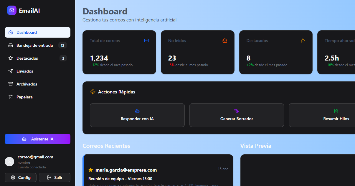 Agente de gestion de mensajería profesional